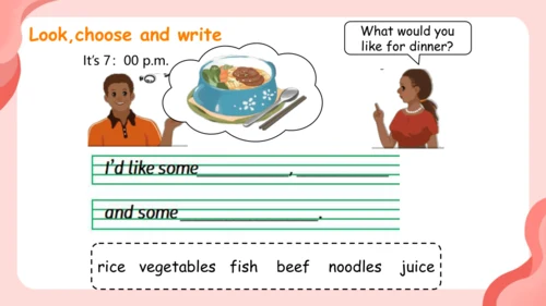Unit 5 Dinner’s ready-Read and write（课件）-2024-2025