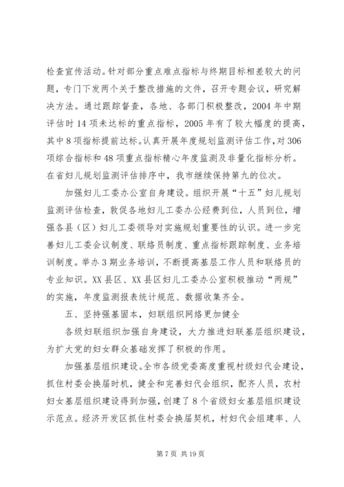 在市妇联会议上的工作报告 (2).docx