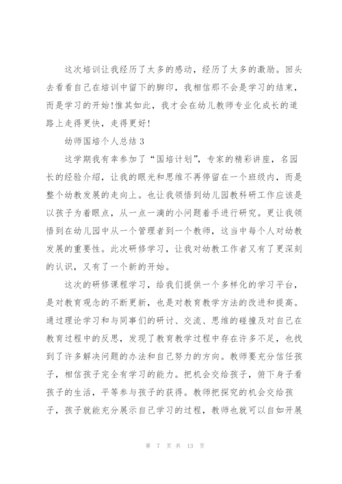 幼师国培个人总结5篇.docx