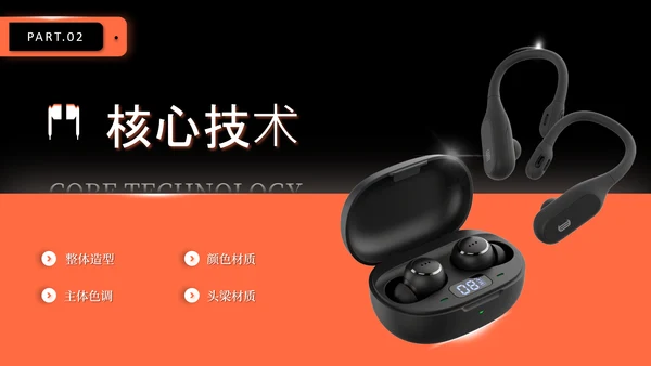 橙黑高级感产品介绍模板
