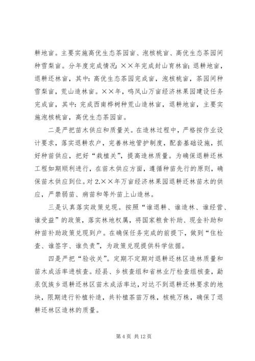 乡青山绿水工程实施情况汇报.docx