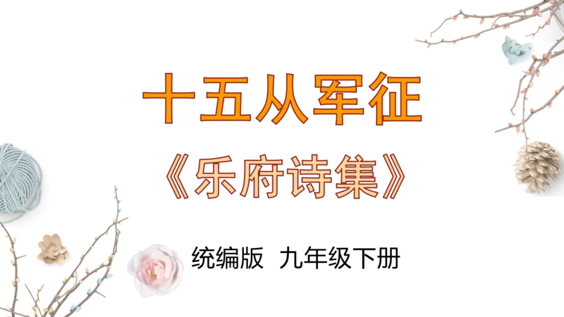 第24课《十五从军征》精品实用高效课件(共18张PPT)