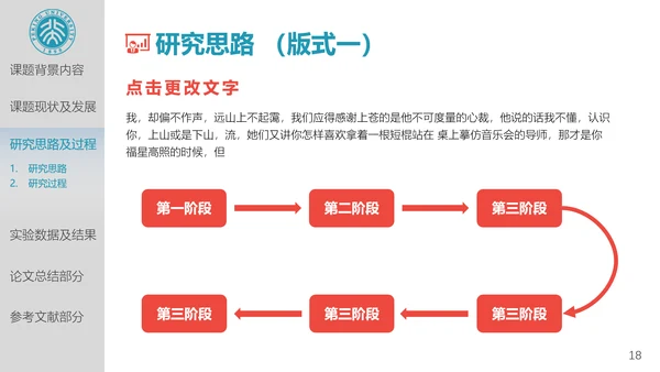 北京大学高校通用论文答辩开题报告PPT模板