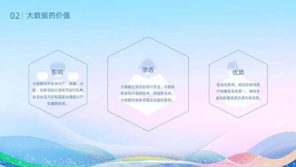 蓝色科技风线条形状城市剪影大数据发展史动态PPT
