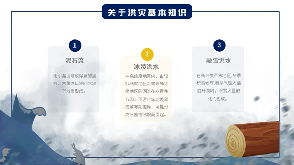 汛期防洪防汛自救安全知识通用PPT模板
