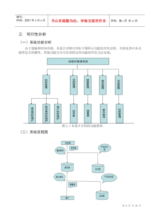 论文例文 (超市进销存系统).docx
