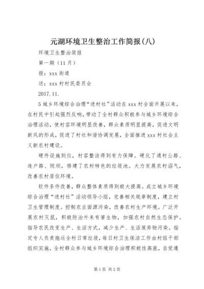 元湖环境卫生整治工作简报(八).docx