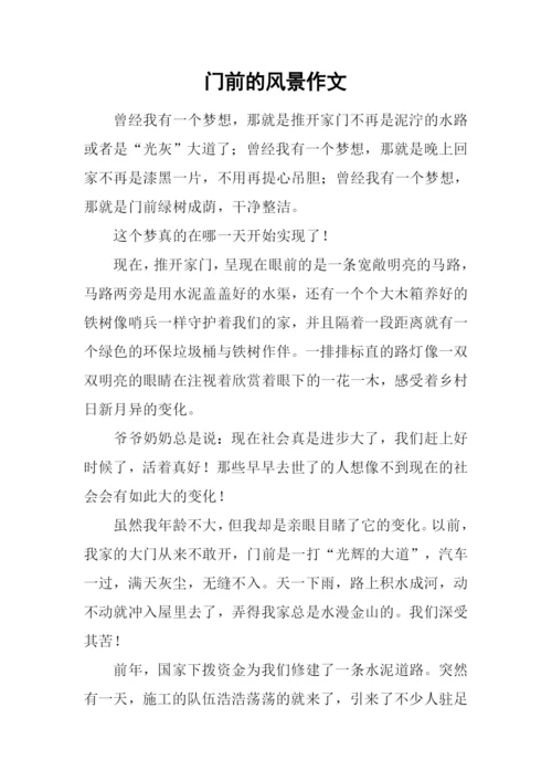 门前的风景作文.docx