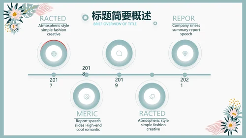 极简水彩风青春期早恋主题教育PPT动态模板