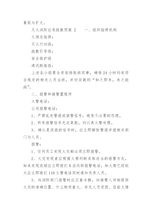 灭火消防应急疏散预案.docx