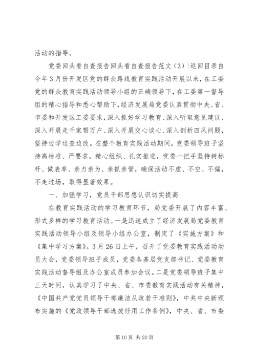 回头看自查报告范文4篇.docx