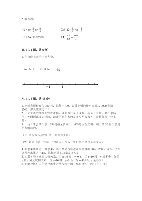 苏教版数学小升初模拟试卷及参考答案一套.docx