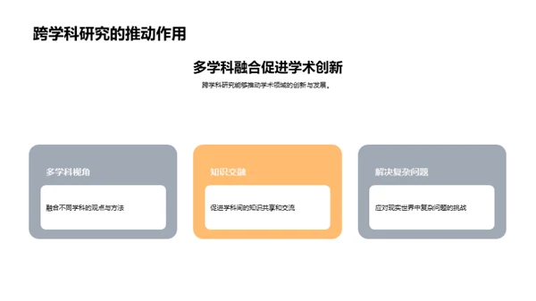 跨学科研究的探索之旅