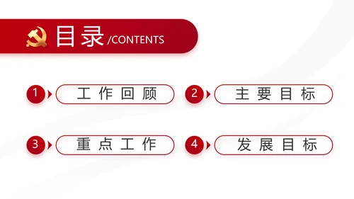 红色党建党支部述职报告动态PPT党课