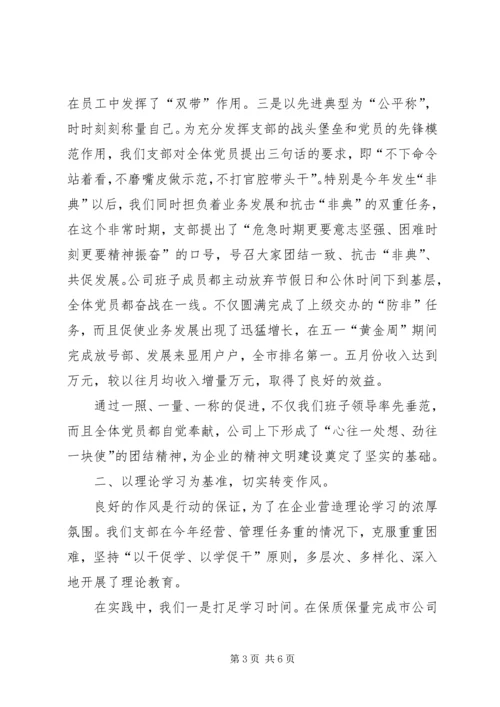 某某年党建工作汇报材料.docx