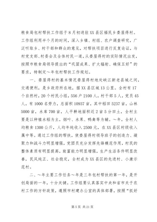 粮食局驻村工作组XX年包村帮扶工作计划精编.docx
