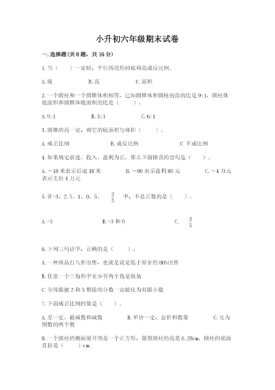 小升初六年级期末试卷精品【考点梳理】.docx