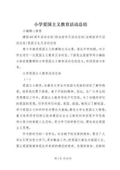 6小学爱国主义教育活动总结.docx