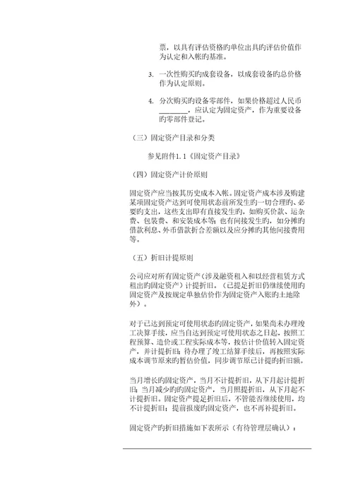 中国太平洋保险股份有限公司固定资产管理标准流程