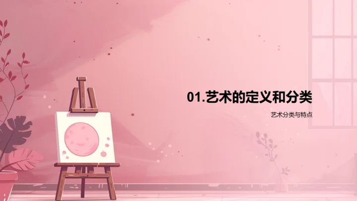 艺术学教学讲解PPT模板