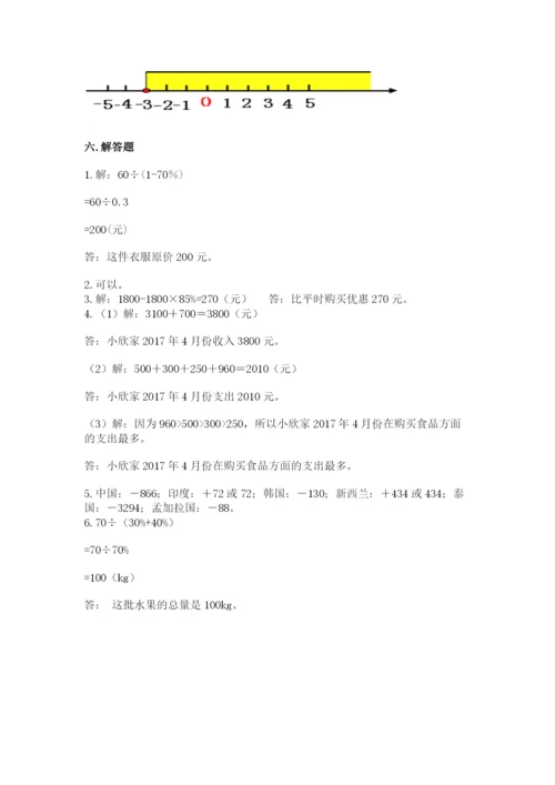 人教版六年级下册数学期末测试卷含答案【达标题】.docx