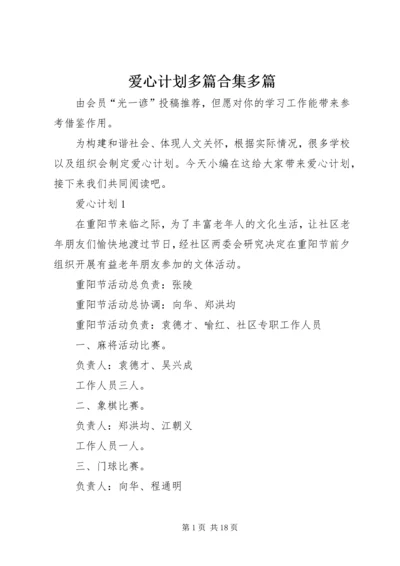 爱心计划多篇合集多篇.docx