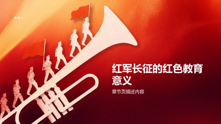红军长征历史PPT模板