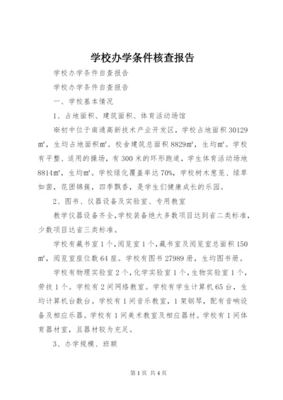 学校办学条件核查报告 (2).docx