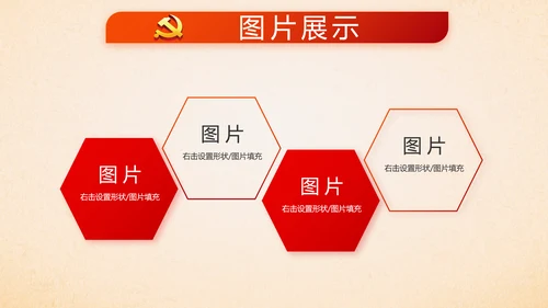 红色党支部党员大会工作总结汇报PPT