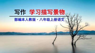 部编版八上语文第三单元写作：学习描写景物同步课件