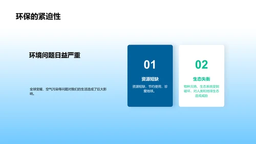 环保行动讲座PPT模板