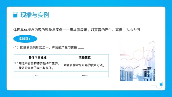 蓝色简约小学科学课程标准解读PPT模板宣传PPT动态PP新课标解读