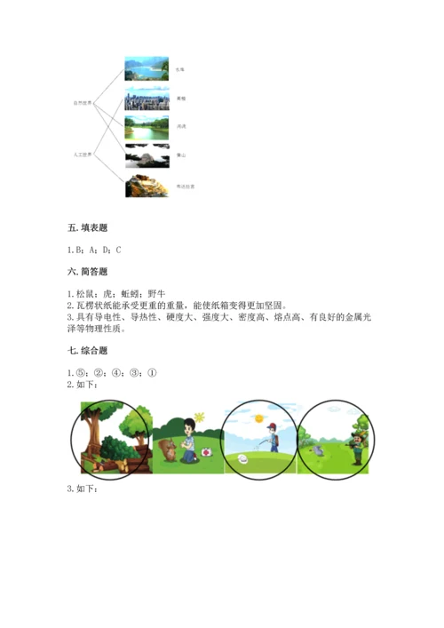 教科版科学二年级上册《期末测试卷》附精品答案.docx