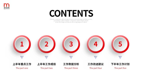 红色微立体形状财务部门年中工作总结数据分析PPT年中总结