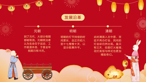 元宵节习俗科普元宵节文化宣传通用PPT模板