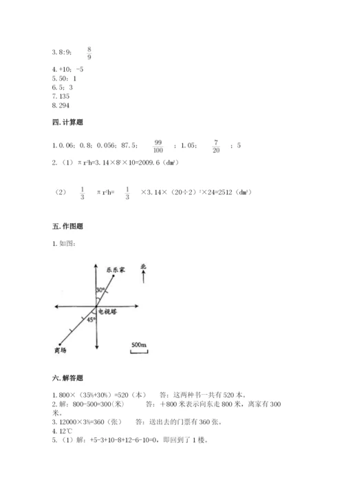 北师大版六年级下册数学期末测试卷【夺分金卷】.docx