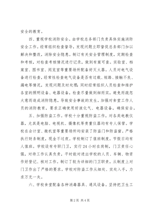 学校安全工作自查报告 (37).docx