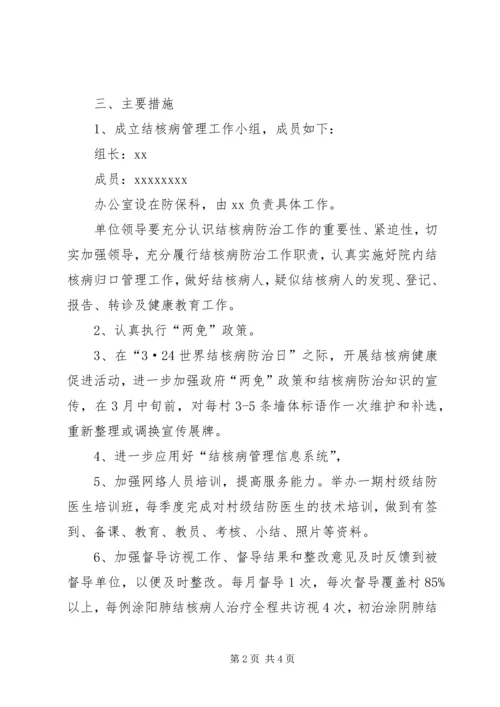 结核病防治的工作计划范文.docx