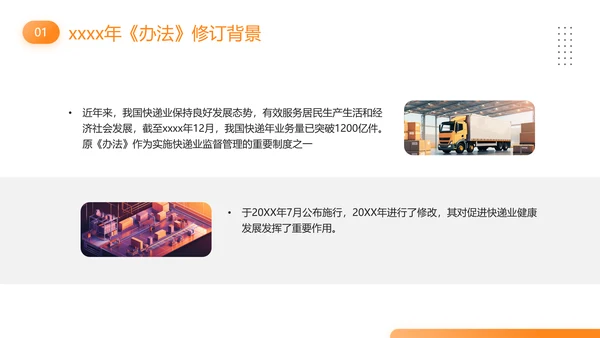 快递外卖市场管理办法PPT模板
