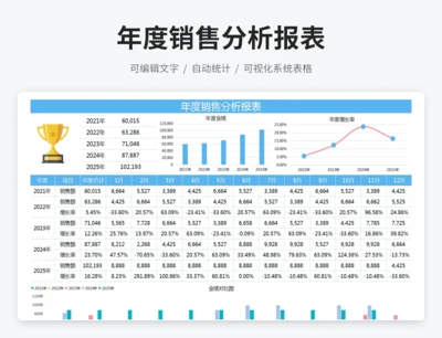 年度销售分析报表