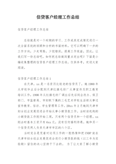 信贷客户经理工作总结.docx