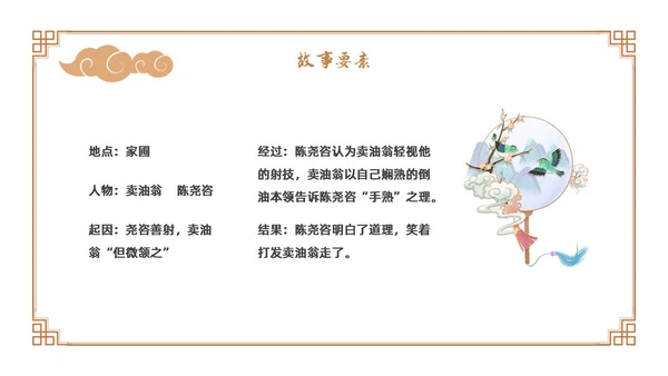 卡通古风七年级语文下册卖油翁教学课件PPT初中语文七年级下册课件