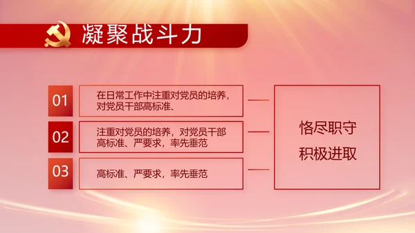 红色党建民主生活会学习主题动态PPT