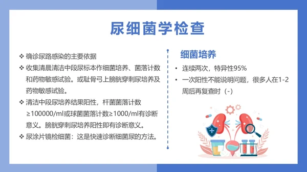 医疗风医疗泌尿系感染PPT模板