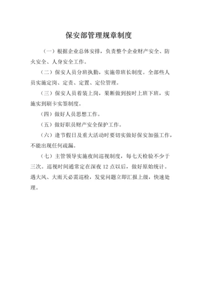 保安管理标准规章核心制度.docx