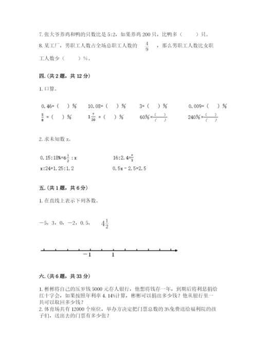 人教版六年级数学小升初试卷附参考答案ab卷.docx