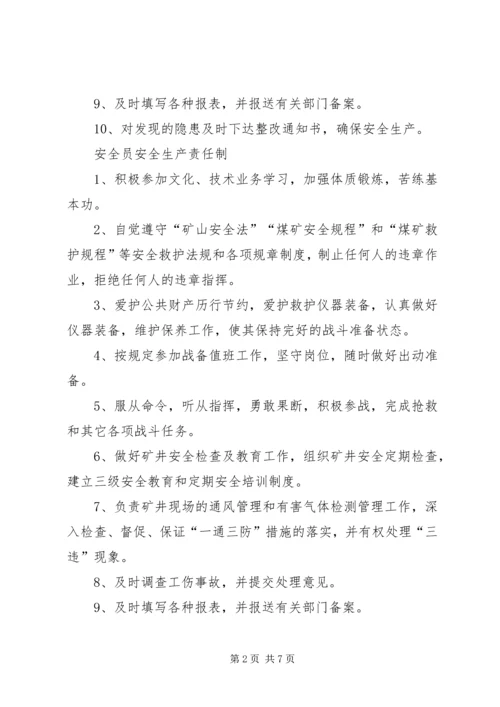 煤矿党委书记安全生产责任制 (4).docx