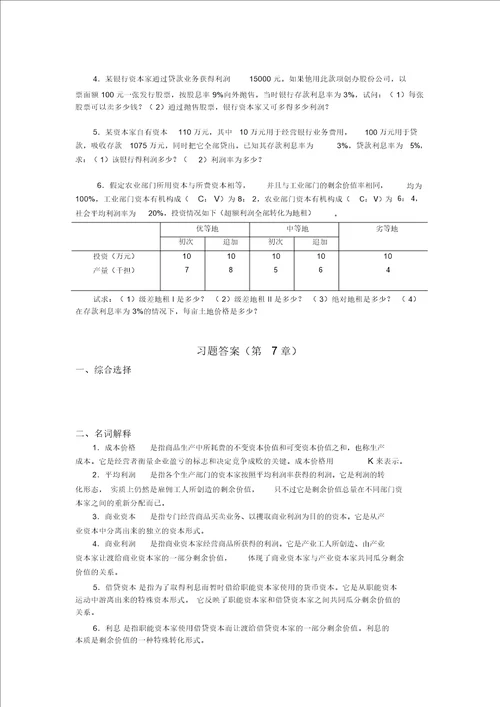 剩余价值的分配