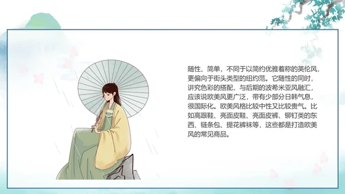 中国传统服饰历史演变过程汉服PPT模板