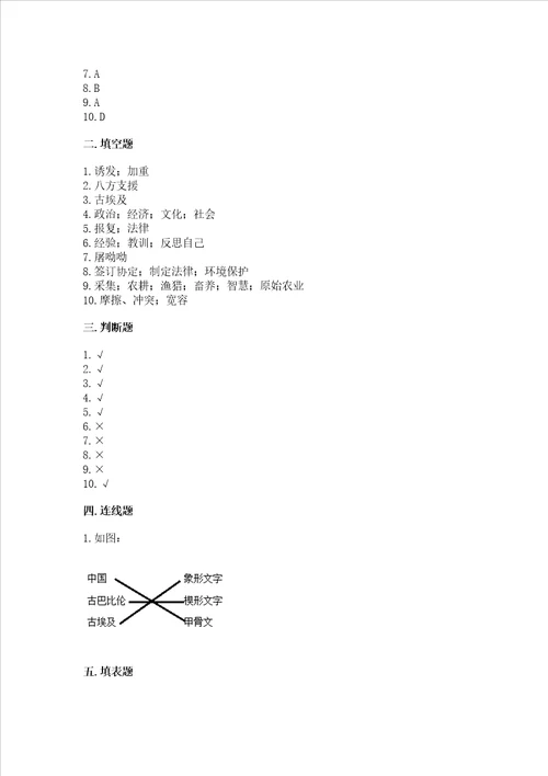 部编版六年级下册道德与法治期末测试卷精品【历年真题】